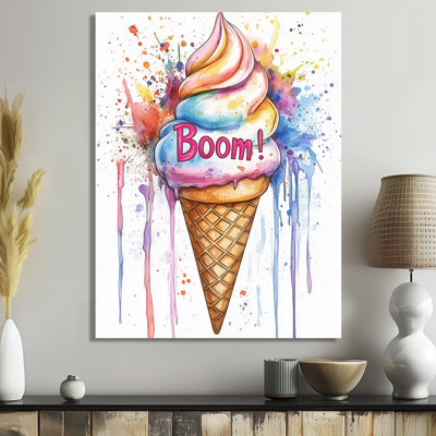 Boule de crème glacée! - Décoration murale Pop Art, impression Glam