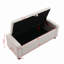 48" Light Grey Storage Ottoman Bench With Safety Hinge, High Load Bearing Upholstered Home Storage Rest Bench-681929185