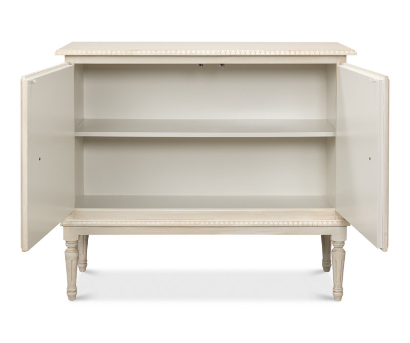 Forsythe 42'' W Solid Wood Sideboard, Bright Lime White
