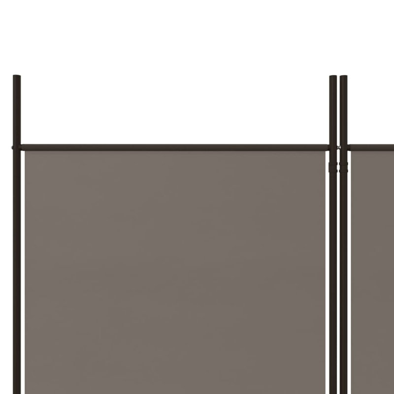 Cloison 4 panneaux vidaXL anthracite 78,7 po x 86,6 po, Anthracite, 4, H 86,6 po x l 78,7 po
