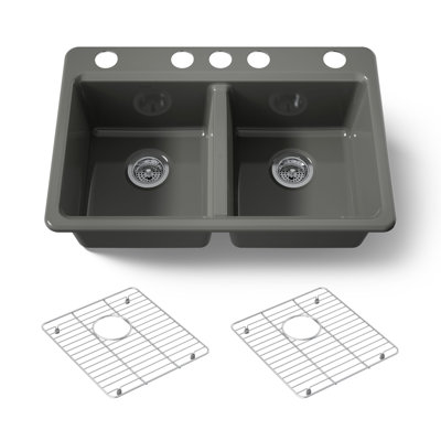 Riverby 33 In. Undermount Double-Bowl Kitchen Sink