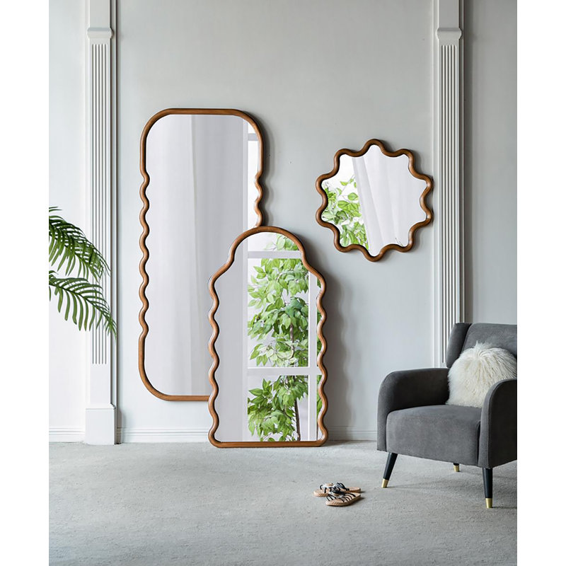 Harrisburg Pine Wood Wall Mirror
