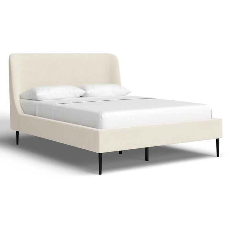 Venedy Upholstered Wingback Bed