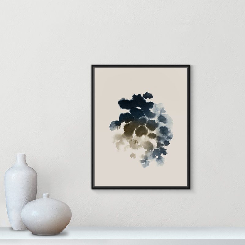 «Emerald Azure II» par Casa Fine Arts, Noir, H 29,5 po x l 23,5 po