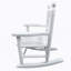Chaise berçante blanche pour enfants - intérieur ou extérieur - convient aux enfants-2071753231