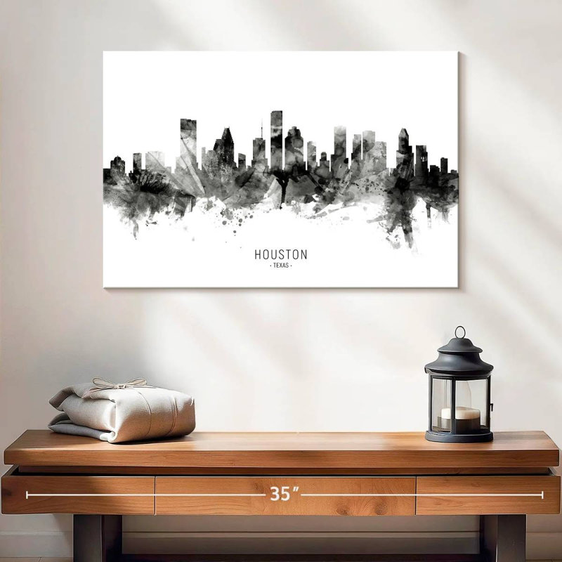Skyline de Sirci Houston au Texas II, H 16 po x l 24 po
