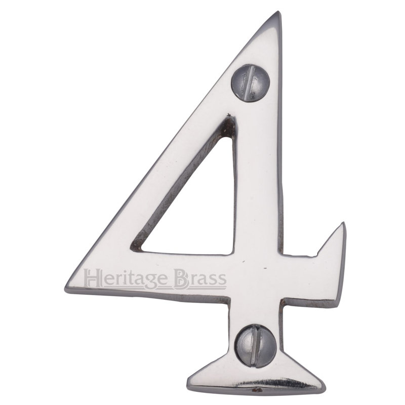 Heritage Brass Heritage Numeral Face Fix 51mm (2"), 4, Antique Brass