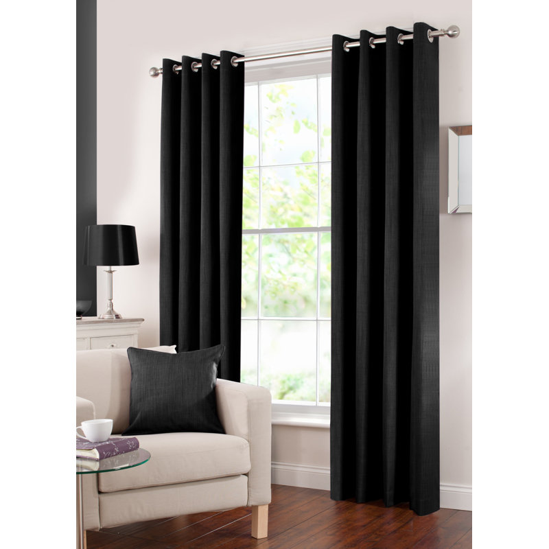 Ensemble de 2 rideaux occultants Solar Max, Noir