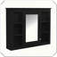 Wall Mounted Medicine Cabinet With Mirror 6 Open Storage Shelves