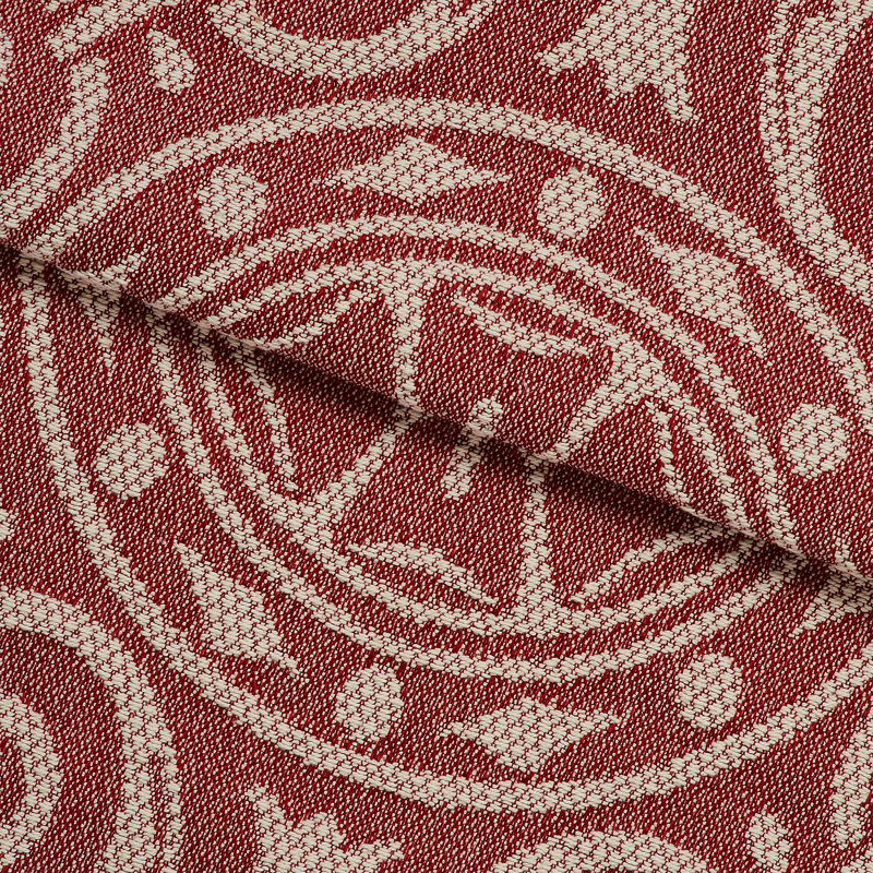 Berry Red Queen Cotton Blend Medallion Bedspread Set