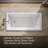 60" x 30" Drop In Whirlpool Acrylic Bathtub with Heater-51403867-51403862