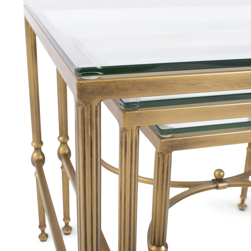 Bonnifait Antique Gold Nesting Tables
