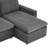 L Shaped Convertible Sleeper Sofa Bed Sectional Couch With Pull Out Bed For Living Room