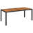 Dastan 6 - Person Wicker Patio Dining Set with Rectangular Table , Cushions Included-1397122019-1397122020