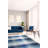 Ziv Blue Flatweave Wool Modern Plaid Hand-Woven Area Rug-378891737