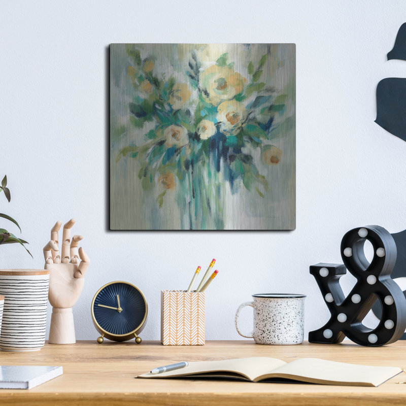 "Vase de fleurs" par Silvia Vassileva, H 12 po x l 12 po