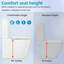 Petite toilette compacte 24 po KDK Home