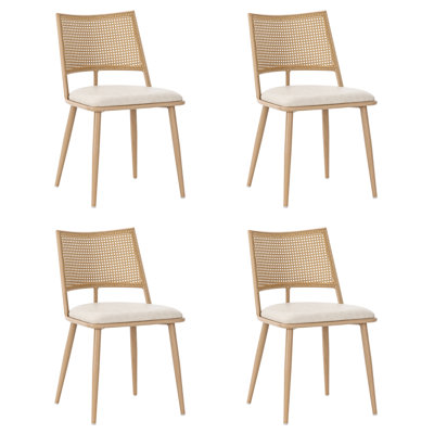 Mason 47cm H Upholstered Side Chair in Beige