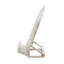 Chevalet en bois blanc Popp, 15 x 7 x 8