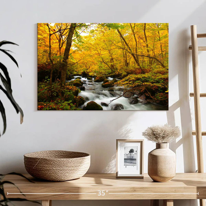 Alvord Oirase River Autumn, H 16 po x l 24 po