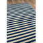 Tapis intérieur / extérieur à rayures bleu marine / crème Adrienne-1985576750