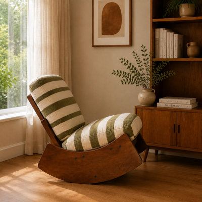 24.21" Wide Upholstered Rocking Chair
