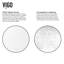 Lavabo de salle de bain vasque rectangulaire blanc mat Stone ™ avec robinet H 10 po L 18 po x l 14 po x H 5 po Vinca