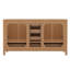 Meuble-lavabo en chêne naturel 60 po avec lavabo simple et structure en bois massif