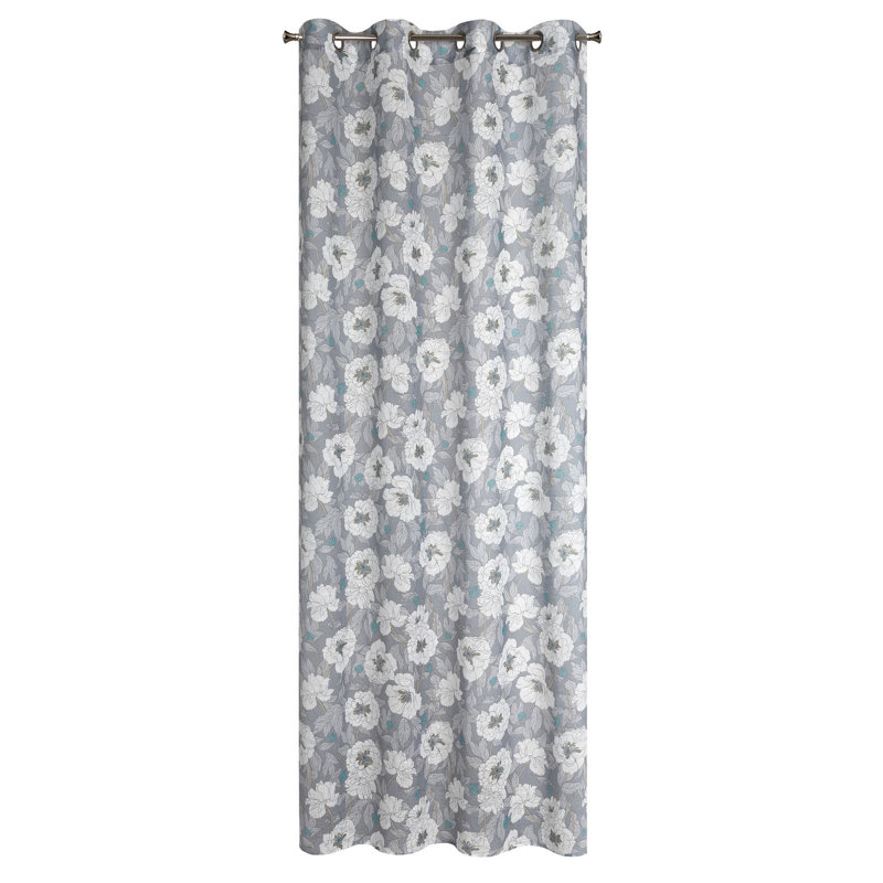 Aalena Semi Sheer Curtains Single Panel