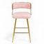 (ENSEMBLE de 2) Tabourets de bar 26 po à hauteur de comptoir Tabouret de bar en îlot de cuisine avec dossier, base et repose-pieds Corduroy-1164715093-1164715092