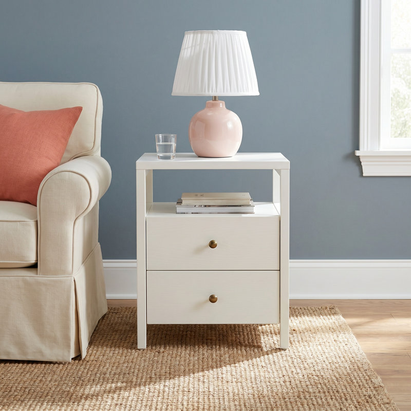 Gracie End Table, Coconut Milk