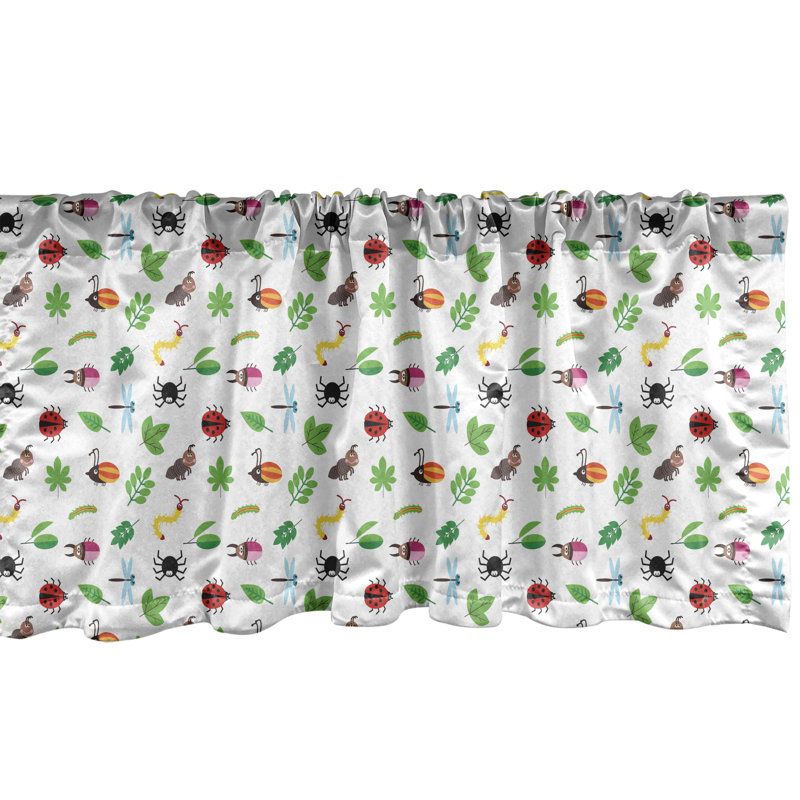 Ensemble de 2 cantonnières Ambesonne Feathers, L 54 po x L 12 po