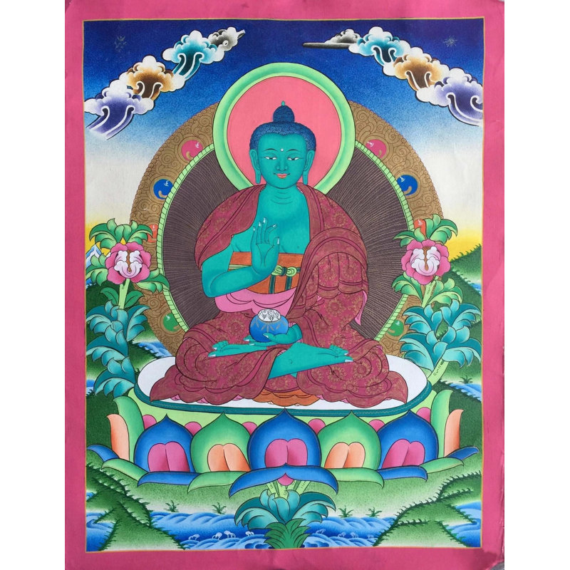 Amogsiddhi Thangka (Thangka sans brocart)