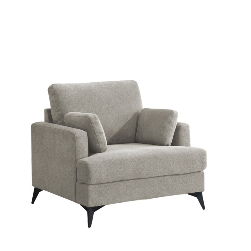 Ernie Modern Grey Accent Chair 