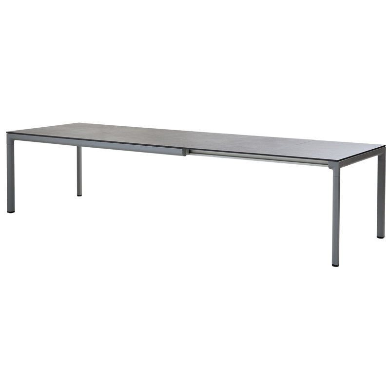 Drop Outdoor Dining Table, Black, Lava Gray