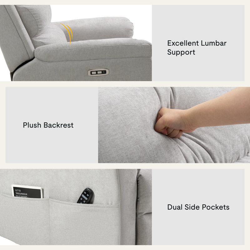 Fauteuil oscillant inclinable et oscillant électrique à 270 °