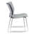 Metal Armless Sled Base Plastic Stacking Chair with Perforated Back-73338285
