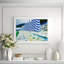 Blue Striped Umbrellas Giclee Print by Soicher Marin Archives