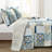 Monique Standard Cotton Reversible Coastal 3 Piece Quilt Set-938404496-896366662