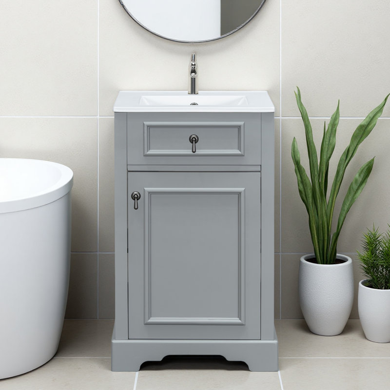Meuble-lavabo de 20 pouces, Gris
