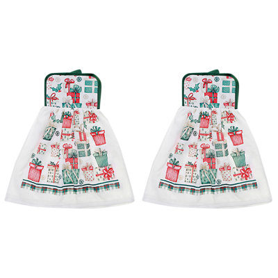 Tie Hand Towel (Presents) - Set Of 2