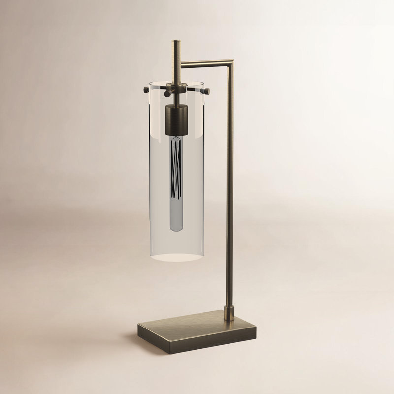 Lampe en laiton antique 24 po Gilbert