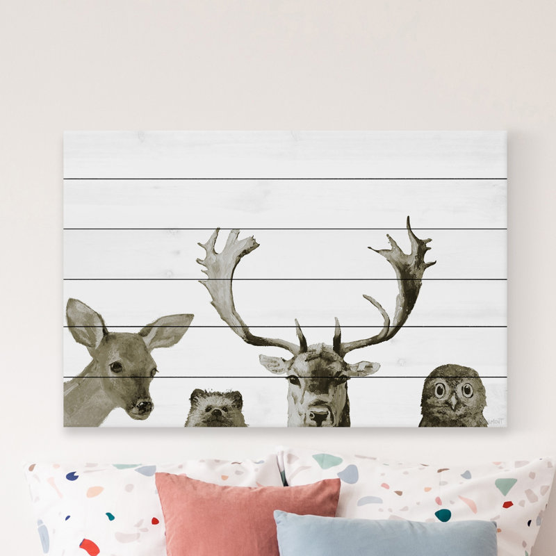 «Kings Of The Hallway», reproduction d'art sur bois blanc, H 30 po x l 45 po x P 1,5 po