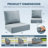 Outdoor Cushions For Patio Furniture,Outdoor Seat Cushion Set 24 X 24 X 6 Inch,Waterproof & Fade Resistant Outdoor Chair Cushions,Deep Patio Chair Cushion With Removable Cover-1011326428