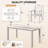 All Weather Outdoor Table and Chairs 7 Pieces Patio Dining Sets Outside Furniture With Umbrella Hole& Aluminum Frame HIPS Modern Patio Dining Set for 6 Person for Outside Backyard/Porch/Deck, 1-Tables 6-Chairs-124652786