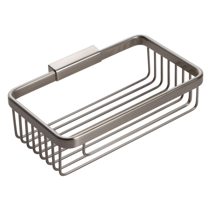 Hotelier 8" Toiletry Basket, Satin Nickel
