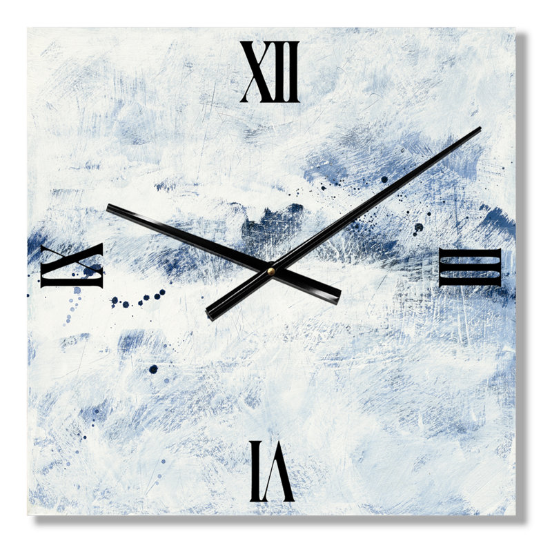 Horloge murale bleue Wipe Out, Moyen