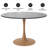 Bristol 40" Round Dining Table With Sintered Stone Top And Steel Pedestal Base For Modern Kitchen And Dining Room-1952016032-1952016041