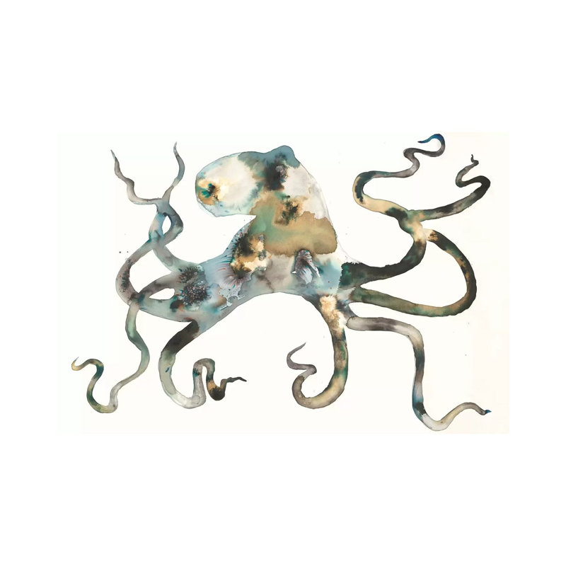 Octo by Laura Van Horne - Wrapped Canvas Painting, 20.32 cm H x 30.48 cm W