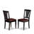 7 Piece Kitchen Table Set Consist of a Rectangle Dining Table with Butterfly Leaf and 6 Faux Leather Dining Room Chairs, Black-123097642-123097644